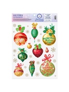 Наклейки новогодние, интерьерные со светящимся слоем «Исполнения желаний», 21×29.7 см - Фото 2