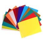 Картон цветной А4, 15 листов, 15 цветов, в папке "Радужный", мелованный 230 г/м2 - фото 9554230