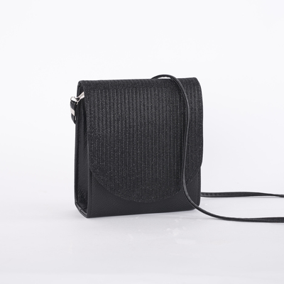 Сумка женская, отдел на магните, длинный ремень, цвет чёрный