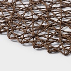 Салфетка сервировочная на стол Доляна «Одуванчик», d=38 см, коричневая - Фото 2