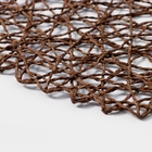 Салфетка сервировочная на стол Доляна «Одуванчик», d=38 см, коричневая - Фото 6