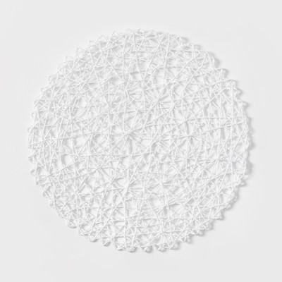 Салфетка сервировочная на стол Доляна «Одуванчик», 38×38 см, цвет белый