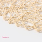 Салфетка сервировочная на стол Доляна «Одуванчик», d=38 см, бежевая - Фото 4