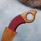 Сувенирное деревянное оружие "Керамбит", 22 см, массив ясеня - Фото 2