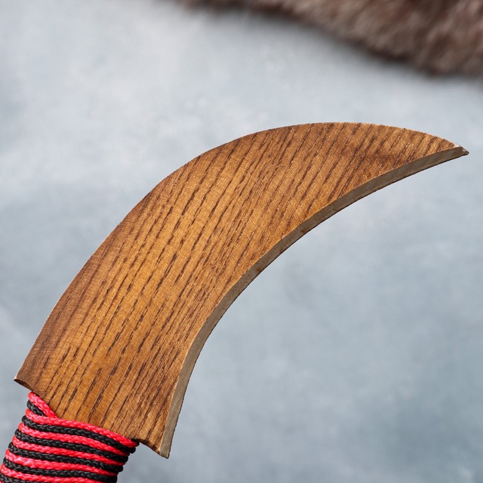 Сувенирное деревянное оружие "Керамбит", 22 см, массив ясеня - фото 1880409590