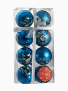 Ёлочные игрушки «Совята», шары новогодние, d=6 см, набор 8 шт., голубой - Фото 8