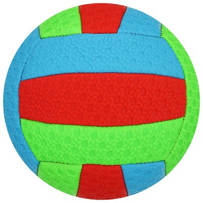 Мяч волейбольный пляжный, ПВХ, машинная сшивка, 18 панелей, р. 2, цвета МИКС