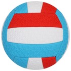 Мяч волейбольный пляжный, ПВХ, машинная сшивка, 18 панелей, р. 2, цвета МИКС - фото 8402237