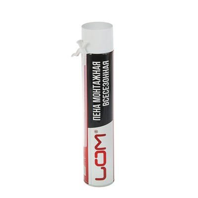 Пена монтажная ЛОМ, адаптерная, всесезонная, 750 мл