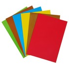 Картон цветной А4, 6 листoв, 6 цветов "Цветной котенок", односторонний мелованный - Фото 2