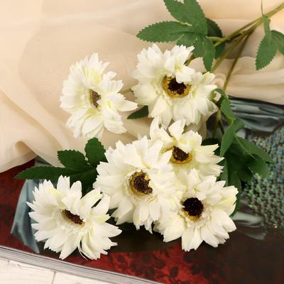 Цветы искусственные «Гербера садовая», 6×50 см, белые