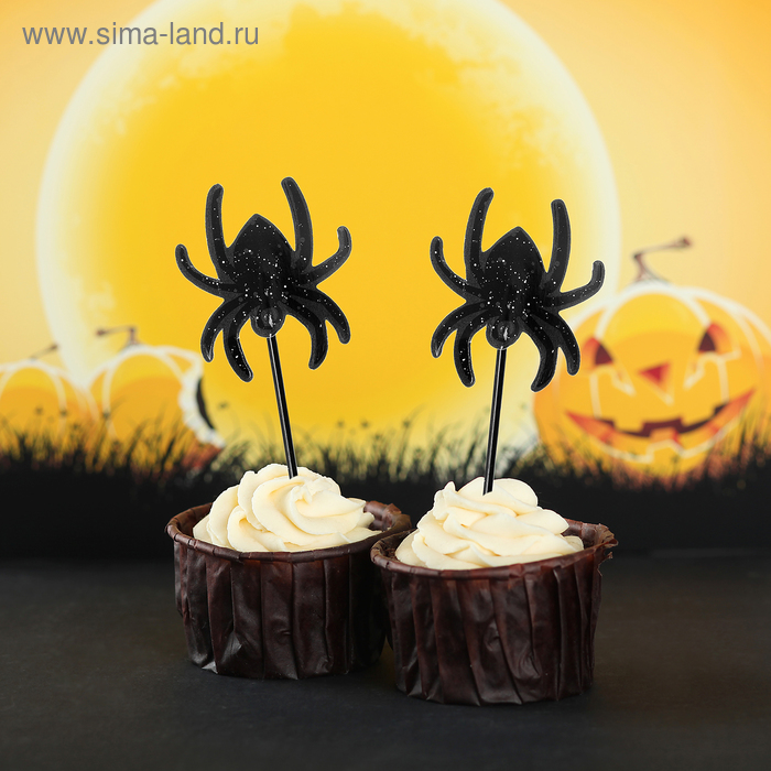 Шпажки для канапе «Паук», набор 12 шт. - Фото 1