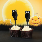 Шпажки для канапе «Чёрная сова», набор 12 шт. - Фото 1