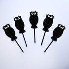 Шпажки для канапе «Чёрная сова», набор 12 шт. - Фото 2