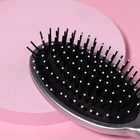 Расчёска массажная, 8×25 (±1) см, серебристая - Фото 4