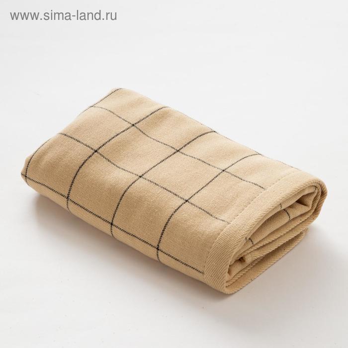 Полотенце двухстороннее «Этель. Марс», 70×140 см, 380 г/м², 100% хлопок, бежевое - Фото 1