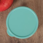 Контейнер круглый Доляна, пищевой, 300 мл, цвет бирюзовый - Фото 3