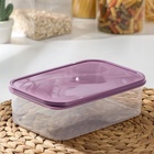 Контейнер пищевой Доляна, 1,2 л, цвет фиолетовый - Фото 4