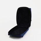 Чемодан малый 20", отдел на молнии, с расширением, наружный карман, 2 колеса, цвет синий - Фото 7