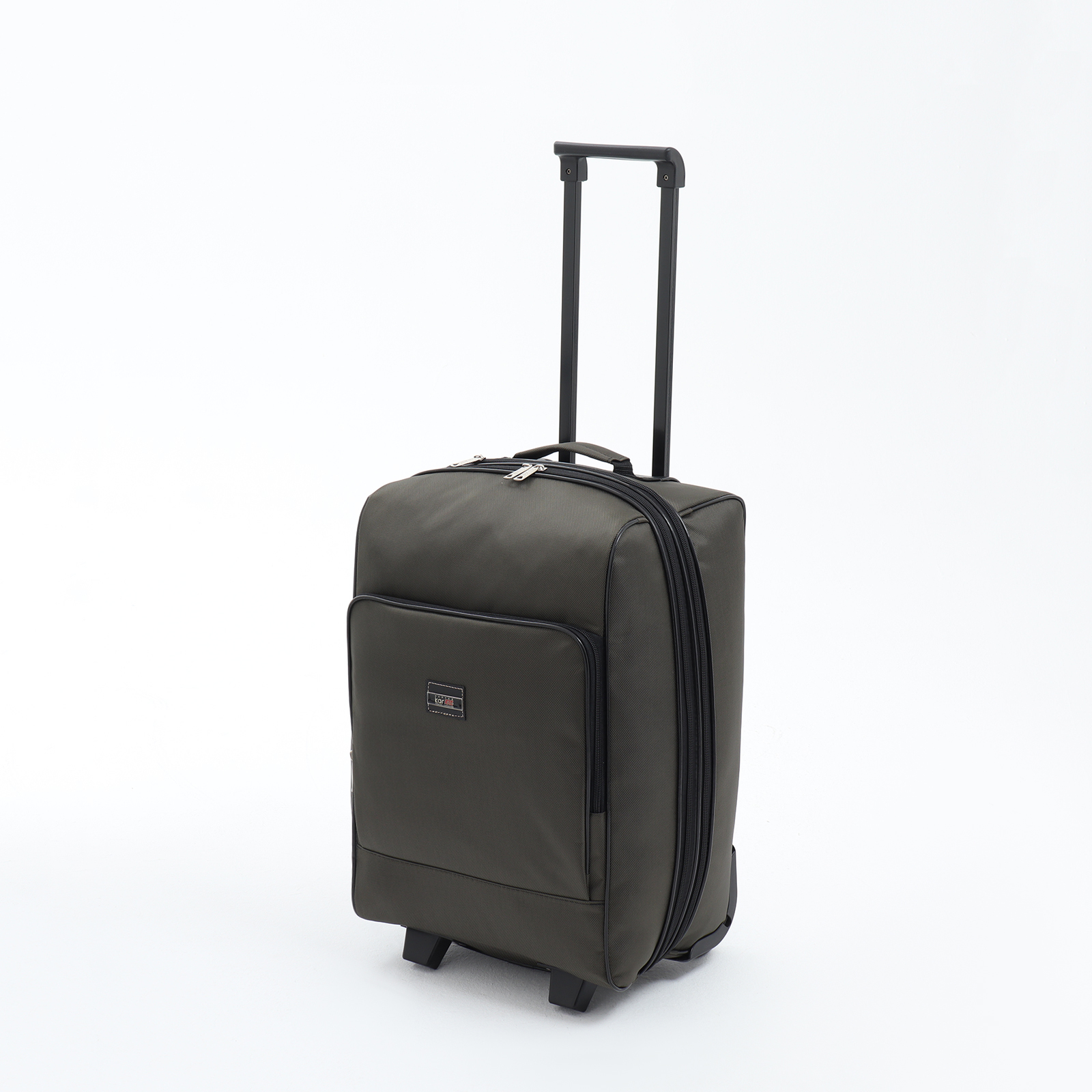 Чемодан малый 20", «Фабрика КАРТЕКС», отдел на молнии, с расширением ...