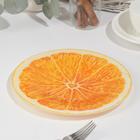 Тарелка «Апельсин», d=21,5 см, цвет оранжевый - Фото 2