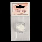 Пайетки для декора «Снежинки», 5 мм, цвет белый - Фото 2