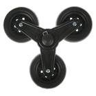 Колесо для тележки тройное, d=90 мм, черное - фото 25262968