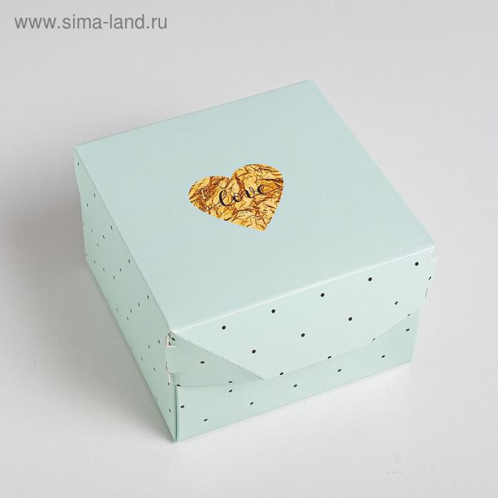 Коробка из картона «Любовь», 12 × 8 × 12 см - Фото 1