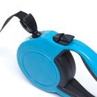 Рулетка "Пижон" классическая, с прорезиненной ручкой, 3 м, до 15 кг, трос, синяя - фото 20841999