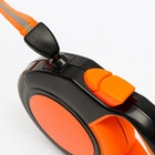 Рулетка "Пижон" светоотражающая, 8 м, до 50 кг, трос, прорезиненная ручка, оранжевая - Фото 7