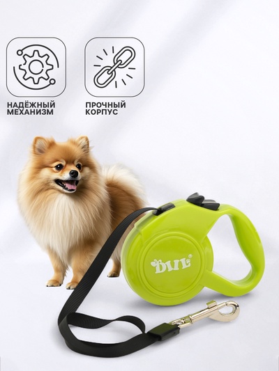 Рулетка DIIL, 3 м, до 10 кг, лента, зелёная