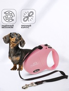 Рулетка DIIL, 4 м, до 20 кг, лента, розовая - Фото 3