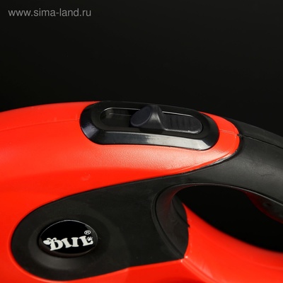 Рулетка DIIL, 5 м, до 40 кг, лента, прорезиненная ручка, красная, чёрная