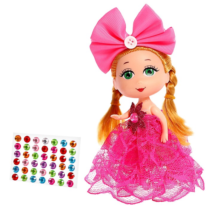 Кукла «Лола» со стразами, МИКС - Фото 1