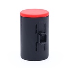 Рулетка, 8 м, до 50 кг, лента, прорезиненная ручка, красная с чёрным - фото 809209905