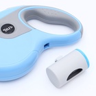 Рулетка DIIL, 8 м, до 50 кг, лента, прорезиненная ручка, голубая с серым - Фото 9