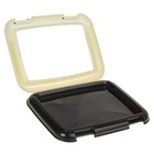 Туалет для собак 46.5×35.5×5.5 см, со съёмным бортом, решёткой и столбиком, пластик, чёрный - Фото 3