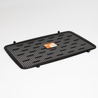 Туалет для собак 67 х 46 х 8 см, со стенкой, съемной решеткой и столбиком, черный - Фото 3