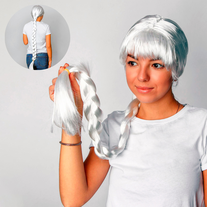 Карнавальный парик «Красотка», с косой - Фото 1