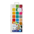 Акварель 24 цвета «Гамма» «Классическая», медовая, без кисти, пластик - Фото 1