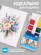 Краски акварельные «Гамма. Классическая», 12 цветов, без кисти, пластик - Фото 2