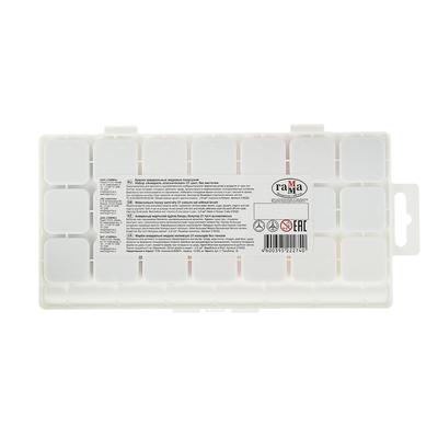 Акварель 21 цвет Гамма "Классическая", медовая, без кисти, пластик