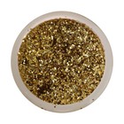 Декор блестки LUXART LuxGlitter (сухие), 20 мл, золото крупное - Фото 2