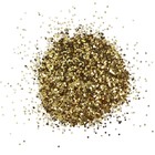 Декор блестки LUXART LuxGlitter (сухие), 20 мл, золото крупное - Фото 3