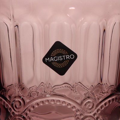 Стакан Magistro «Ла-Манш», 220 мл, стекло, розовый
