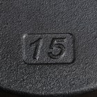 Сковорода 15 см "Круг", с чугунными ручками - Фото 5