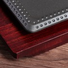 Сковорода 27х18х2 см "Прямоугольник. Змейка", на деревянной подставке - Фото 3