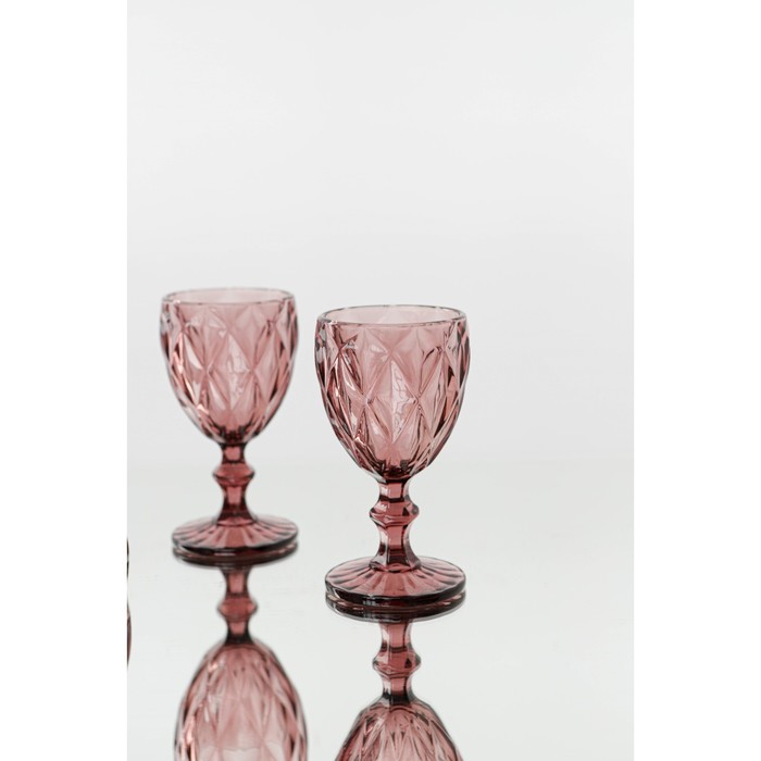 Бокал из стекла Magistro «Круиз», 250 мл, 8×15,3 см, цвет розовый - фото 1908396690