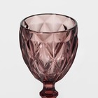Бокал из стекла Magistro «Круиз», 250 мл, 8×15,3 см, цвет розовый - фото 4249058