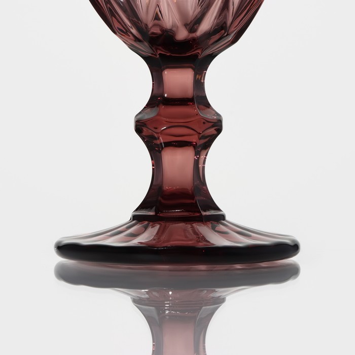 Бокал из стекла Magistro «Круиз», 250 мл, 8×15,3 см, цвет розовый - фото 1908396683